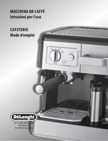 Manuel du propriétaire | DeLonghi BCO425 Manuel utilisateur | Fixfr