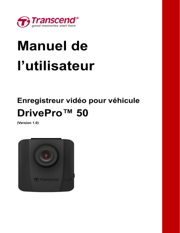 Mode d'emploi | Transcend DrivePro 50 Manuel utilisateur | Fixfr