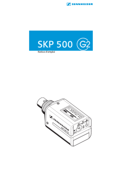 Sennheiser SKP 500 G2 Manuel utilisateur