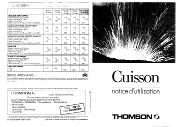 T41GB | T401CGN | T471GN | T401G | T401CGB | T401CG | T41GN | T41G | Manuel du propriétaire | Thomson T471GB Manuel utilisateur | Fixfr