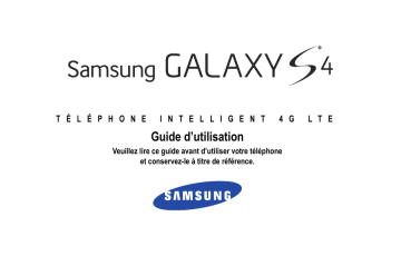 Galaxy S 4 4G LTE | Mode d'emploi | Samsung SGH-I337 Manuel utilisateur | Fixfr