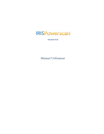 Manuel du propriétaire | IRIS IRISPOWERSCAN 9.0 Manuel utilisateur | Fixfr