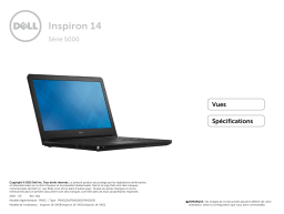 Dell Inspiron 5452 laptop spécification