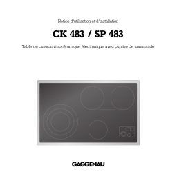 Gaggenau CK483110 Manuel utilisateur