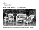 Tortuga Outdoor Portside Amber 6-Piece Wicker Patio Seating Set with Zoe Citrus Cushions Guide d'installation