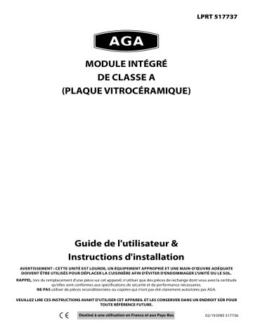 AGA INTEGRATED MODULE ELEC Manuel du propriétaire | Fixfr