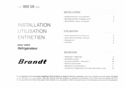 Brandt RS287 Manuel utilisateur