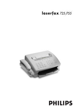 Philips Laserfax 755 Manuel utilisateur