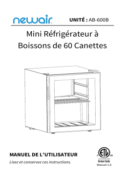 NewAir AB-600B 60 Can Beverage Fridge in Black  Manuel du propriétaire