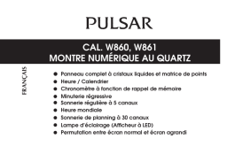 Pulsar W860 Manuel utilisateur