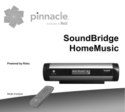 Pinnacle SOUNDBRIDGE HOMEMUSIC Manuel utilisateur