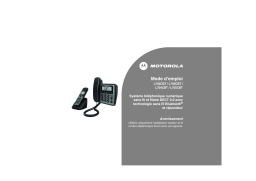 Motorola L703CBT Téléphone sans fil Manuel utilisateur