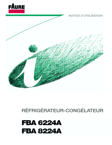 Manuel du propriétaire | Faure FBA8224A Manuel utilisateur | Fixfr