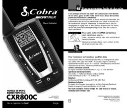 Cobra CXR800C Manuel utilisateur