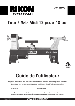 Rikon Power Tools 70-1218VS Manuel utilisateur