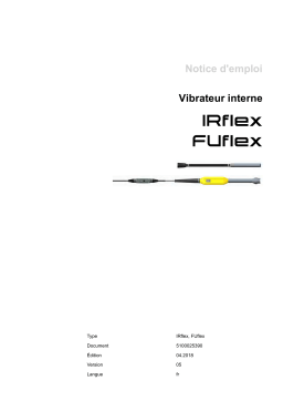 Wacker Neuson IRflex58/230/5r High Frequency Internal Vibrators Manuel utilisateur