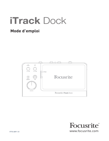 Focusrite iTrack Dock Mode d'emploi | Fixfr
