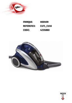 Hoover CU71_CU18 CURVE Manuel utilisateur