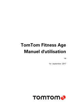 TomTom Fitness Age Manuel utilisateur