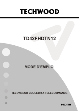 Techwood TD42FHDTN12 Téléviseur LCD Manuel utilisateur