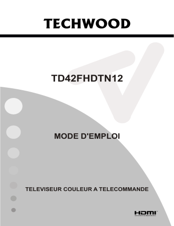 Manuel du propriétaire | Techwood TD42FHDTN12 Téléviseur LCD Manuel utilisateur | Fixfr