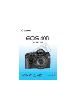 Canon EOS 40D Manuel utilisateur