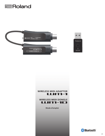 WM-1D | Roland WM-1 Wireless MIDI Adaptor Manuel du propriétaire | Fixfr