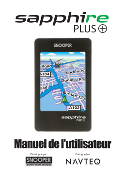 Snooper Sapphire Plus Manuel utilisateur