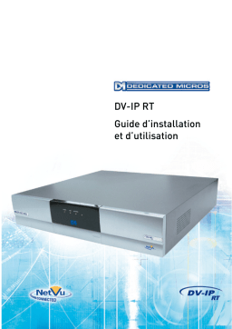 Dedicated Micros DV-IP RT Manuel utilisateur