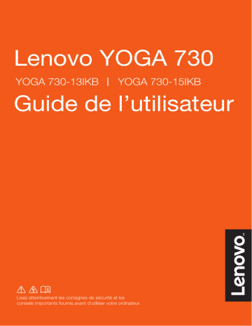 Yoga 730 15IKB | Mode d'emploi | Lenovo Yoga 730 13IKB Manuel utilisateur | Fixfr