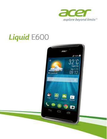 Manuel du propriétaire | Acer Liquid E600 Manuel utilisateur | Fixfr