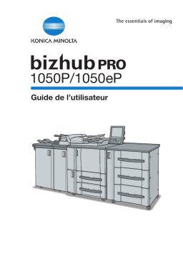 Konica Minolta BIZHUB PRO 1050EP Manuel utilisateur