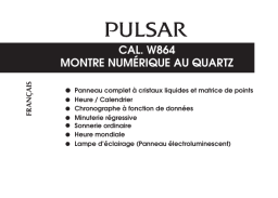 Pulsar W864 Manuel utilisateur