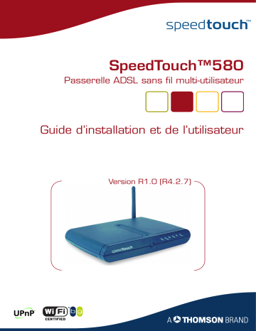 Manuel du propriétaire | Alcatel-Lucent SpeedTouch 580 Manuel utilisateur | Fixfr