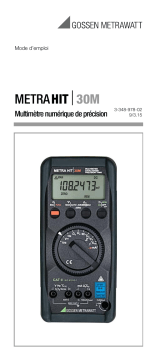 Gossen MetraWatt METRAHIT 30M Operating instrustions