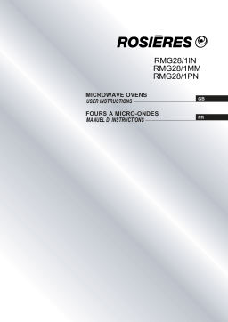 ROSIERES RMGS28PN Manuel utilisateur