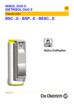 De Dietrich BSP 500 E Manuel utilisateur