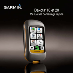 Garmin Dakota 20 Manuel utilisateur