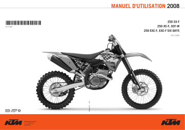 Manuel du propriétaire | KTM 250 EXC-F SIX DAYS Manuel utilisateur | Fixfr