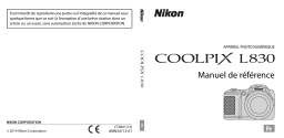 Nikon COOLPIX L830 Manuel utilisateur