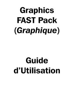 Tri-Edre Freeway 3.5 GraphicsFAST Pack Manuel utilisateur