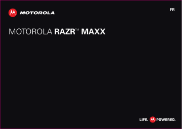 Mode d'emploi | Motorola RAZR MAXX Manuel utilisateur | Fixfr