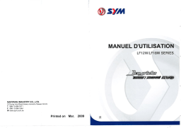 SYM LF12W Manuel utilisateur