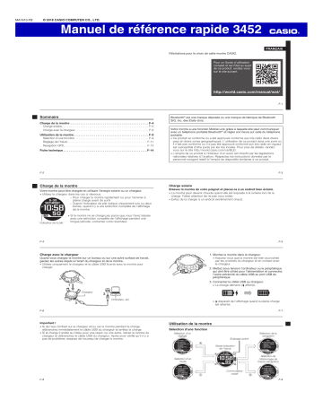 3452 | Mode d'emploi | Casio G-Shock GPR-B1000 Manuel utilisateur | Fixfr