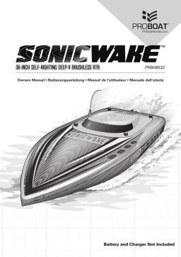 ProBoat Sonicwake 36" Self Righting Brushless Deep-V RTR Manuel utilisateur