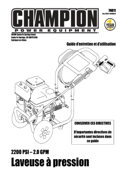 Champion Power Equipment 74011 Manuel utilisateur