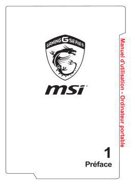 MSI GT72S 6QDGT72S 6QF Manuel utilisateur