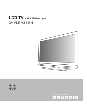 Manuel du propriétaire | Grundig 39VLE931BH50VLE931BH Manuel utilisateur | Fixfr