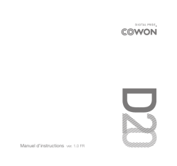 Cowon D20-32G-BLK Manuel utilisateur