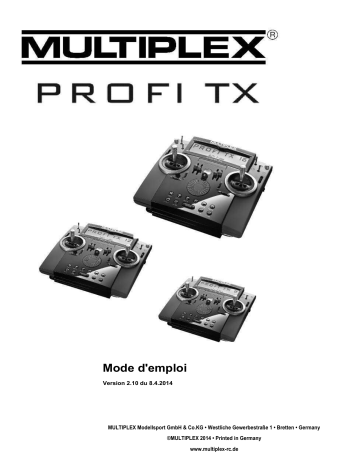 MULTIPLEX Profi Tx 16 V2 11 Manuel du propriétaire | Fixfr